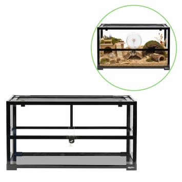 Glazen terrarium voor dwerghamsters
