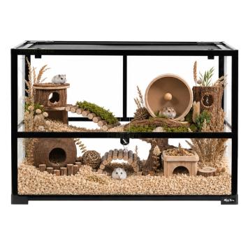 Knock Down terrarium met schuifruiten
