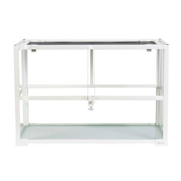 Knock Down terrarium wit uitgevoerd