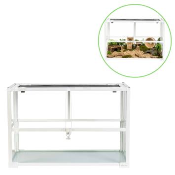 HabiTerra wit terrarium met schuifruiten