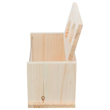 Eenvoudig schoon te maken zandbad van natuurlijk hout